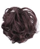 JuvaBun Dark Brown Messy Bun Hair Scrunchie - Synthetic Hair Piece for Men & Women, Perfect for Updos, Events & Everyday Wear - Washable & Realistic - Buy Online on GoSupps.com