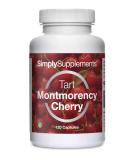 Montmorency Sour Cherry 450mg Capsules - 120 Vegan Capsules | 4 Month Supply - SimplySupplements - Buy Online on GoSupps.com