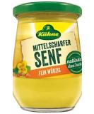 Authentic German Kuehne Mittelscharfer Senf Jar 250ml - Imported from Germany - Buy Online on GoSupps.com