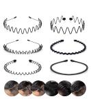 CAMKONG Black Wavy Headband Clips - 6Pcs Set for Men and Women | Sports & Outdoor Fashion Accessories - Buy Online on GoSupps.com