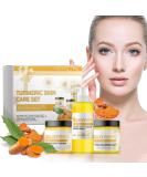 Turmeric Skincare Set | Glow Face Wash Cream & Exfoliating Scrub for Radiant Skin - Buy Online on GoSupps.com