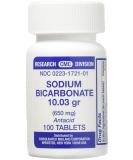 Sodium Bicarbonate Antacid (650mg) - 100 Tablets | Fast Shipping Internationally | Buy Now - Buy Online on GoSupps.com