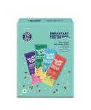 Yoga.bar Breakfast Protein Bars Variety Pack - High Energy & Nutrition | 8g Protein 7g Fibre | Healthy Snack | Pack of 6 x 50g - International Shipping - Buy Online on GoSupps.com