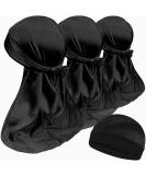 3PCS Silky Durags and 1 Wave Cap Pack for Men - Ideal Christmas Gift for 360 540 720 Waves - Black - Buy Online on GoSupps.com