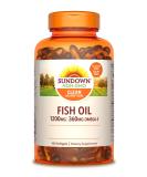 Sundown Naturals Fish Oil 1200 mg 100 Softgels - Buy Online on GoSupps.com