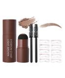 Eyebrow Stamp Stencil Kit - One Step Brow Trio with 10 Reusable Stencils - Light Brown Eyebrow Powder for Perfect Brows | International Shipping Available - Buy Online on GoSupps.com