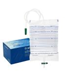 ECOBLUE 15pcs Pack 2000ml Urine Drainage Bag Non Sterile Overnight Bags with T-Tap Valve and 85cm Tube - Bedside Drainable Urinary Bags - Non-Latex Urinary Catheter Night Bags - Buy Online on GoSupps.com