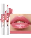 Buy 2 in 1 Pink Lip Gloss & Lip Plumper - Vegan Shimmer Lip Oil for Women & Girls | Long-Lasting Moisturizing Lip Balm - Buy Online on GoSupps.com