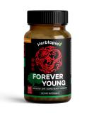 Herbtopia Forever Young Longevity Supplement - Immunity Support & Anti Gray Hair with Ginseng, Astragalus, Lions Mane, Reishi Mushroom, Codonopsis | Organic - Buy Online on GoSupps.com