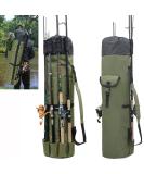 JSHANMEI Waterproof Fishing Pole Bag with Rod Holder - Holds 5 Poles, Tackle Storage & Organizer for Men - Travel Case with Large Capacity - Buy Online on GoSupps.com