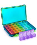 Weekly Pill Organizer 4 Times a Day | Water-Resistant Pill Box for International Shipping - Buy Online on GoSupps.com