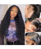 Amanda 13x6 Deep Wave Lace Front Wig 26 Inch - Natural Hairline, Pre Plucked, 180% Density - HD Deep Wave Human Hair Wig for Women - Buy Online on GoSupps.com