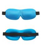 Blue Seamless Sleep Eye Cover for Meditation, Yoga, and Sleeping - Comfortable Blindfold for Restful Nights - Buy Online on GoSupps.com
