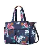 Lekebaby Large Baby Changing Bag with Stylish Rose & Flower Pattern | Nappy Bag for Mom & Dad with Changing Mat - Buy Online on GoSupps.com