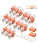 120 Sets Disposable Manicure Kit - White Wood Nail File and Mini Buffer - Individually Packed Pedicure Set for Nails - Nail Salon Quality - Buy Online on GoSupps.com