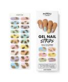 MOYOU LONDON Semi Cured Gel Nail Strips - 20 Pc Gel Wraps | Buy 3, Get 1 Free UV Lamp | Easy Apply & Remove for Salon-Quality Manicure - Buy Online on GoSupps.com