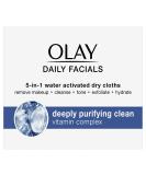 Olay Facial Cloths 33 Count for Combination/Oily Skin - Pack of 1 - Buy Online on GoSupps.com