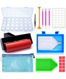 Suptikes 22-Piece Diamond Painting Tools Kit with Roller & Embroidery Box - Red - Buy Online on GoSupps.com