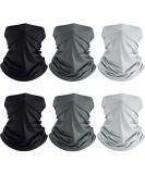 6 Pieces Neck Gaiters Reusable Face Scarf Summer Face Mask Uv Protection Mens Breathable Balaclava, Polyester - Buy Online on GoSupps.com