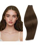 Buy Runatur 30cm Brown Real Hair Extensions - Remy Human Hair 70g Sew-In Smooth #4 - Buy Online on GoSupps.com