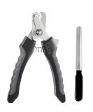 Dudi Pet Claw Scissors for Dogs Cats Rabbits & Guinea Pigs - Safe Nail Cutter & Grinder Set - Large Black/Gray - Buy Online on GoSupps.com