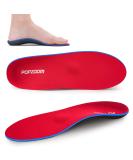 Orthopedic Insert Soles for Heel Spur & Plantar Fasciitis - Red EU (43-44) Insoles for Men & Women - Comfort & Support - Buy Online on GoSupps.com
