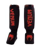 Venum "Kontact" Shin and Instep Guards Black/Red - Buy Online on GoSupps.com