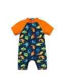 BONVERANO Baby Boys Sunsuit UPF 50+ with Sun Hat | 3 Months | Shark/Orange - Buy Online on GoSupps.com
