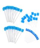 Zhyuan 100 Pieces Blue Cleaning Mouth Swabs - Disposable Oral Hygiene Sponges for Effective Care - Buy Online on GoSupps.com