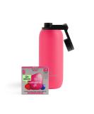 Waterdrop Microlyte Tennis Berry Set - 600ml Thermal Bottle 4 Electrolytes 9 Vitamins + Zinc Vegan Sugar-Free Sports Drink 12 Portions 6L - Best Hydration for Tennis - Buy Online on GoSupps.com