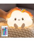 Cute Cloud Night Light Kids 16 Colors+Remote Baby Night Light Newborn Dimmable Kids Night Light Kids Lamp for Bedroom Rechargeable Nightlight for Children Nursery Decoration Christmas Gifts for Kids A-cloud - Buy Online on GoSupps.com