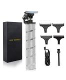 Ufree Hair Trimmer - Cordless Beard Men's Grooming Kit with Guide Combs - Electric T Blade Shaver for Zero Gap Bald Outline Edging (Silver) - Buy Online on GoSupps.com