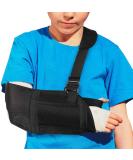 Buy VINGVO Kids Arm Sling Breathable Medical Mesh Shoulder & Neck Support for Arm Fractures - Adjustable Black Forearm Strap - Buy Online on GoSupps.com