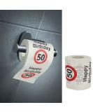 Happy Birthday Toilet Paper - 50th Birthday 24m 2-Ply | Fun Motif WC Paper (1 Roll) - Buy Online on GoSupps.com