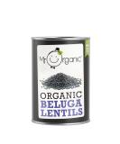 Mr Organic Beluga Lentils 12 x 400g - Non GMO, Preservative Free, Vegan - Ideal for Home Cooking - Buy Online on GoSupps.com