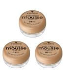 Essence Soft Touch Mousse Make-up No. 02 Nude - Vegan Matt Finish for Combination & Impure Skin | 3-Pack (3x16g) | Alcohol & Paraben-Free - Buy Online on GoSupps.com