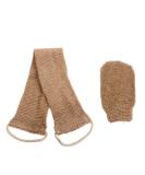 Bio-Sisal Bath Towel Set with Gloves & Massage Belt | Peeling Body Wash Cloth for Spa & Shower International Shipping Available - Buy Online on GoSupps.com