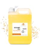 Buy 100% Pure Organic Sesame Oil - Ayurvedic Skin & Hair Care 5000ml | Certified Natural Massage Oil - Buy Online on GoSupps.com