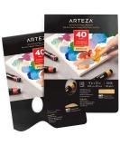 Arteza Disposable Palette Paper Pad 9x12 Inch - Pack of 2, 80 White Sheets - 54 lb, Glue-Bound, Bleed-Proof Paint Palette for Oil, Acrylics, Watercolors & Gouache - Buy Online on GoSupps.com