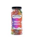 Fruit Drops (440g) Original Retro Boiled Sweets in a Gift Jar By Bentley & Ackerman Sweet shop. Quality Confectionery. - Buy Online on GoSupps.com