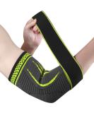 Buy Ellenbow Compression Elbow Bandage - Adjustable Support for Tennis Elbow & Arthritis | Unisex Green Size L - International Shipping Available - Buy Online on GoSupps.com