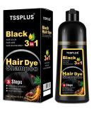 TSSPLUS Professional Black Herbal Hair Color Shampoo | Instant Gray Coverage for All Hair Types - Buy Internationally - Buy Online on GoSupps.com