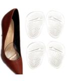 Metatarsal Pads for Women - Soft Gel Ball of Foot Cushions & Insole Inserts - Pain Relief Forefoot Cushions (Clear 2 Pairs) | Shop Internationally - Buy Online on GoSupps.com