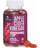 Apple Cider Vinegar Gummy Vitamins for Weight Loss & Cleanse 1000mg - Gelatin-Free Vegan Non-GMO Made with Beet Root & Essential Vitamin B12 for Energy - Apple Raspberry Flavor - 60 Gummies 60 Count (Pack of 1) - Buy Online on GoSupps.com
