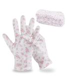 Buy 12 Pairs Premium 100% Cotton Gloves - Ideal for Dry Hands & Eczema | Reusable Overnight Lotion Spa Treatment | Floral Pattern | Men & Women - Buy Online on GoSupps.com