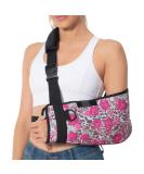 Fotgok Foam Arm Sling Shoulder Immobilizer Rotator Cuff Support Brace with Waist Strap for Shoulder Injury for Women for Broken Dislocated Fracture  Rose Leopard - Buy Online on GoSupps.com