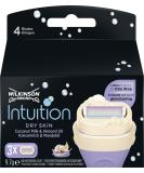 Wilkinson Sword Intuition Dry Skin Razor Blades for Women - 3 Pack | Smooth Shave & Skin Care - Buy Online on GoSupps.com