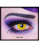Carnival Colored Yellow Contact Lenses -2.50 | Crazy Lenses for Halloween | 1 Pair with Lens Case - Buy Online on GoSupps.com