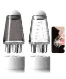 Leogony 2PCS Hair Oil Applicator Bottle and Scalp Massager Portable Liquid Hair Oil Dispenser Comb Massage with Roller Ball (White+Gray) - Buy Online on GoSupps.com