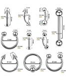 BodyJ4You 36PC Pro Body Piercing Kit - Silvertone | Complete Set for Professional Piercing Results - Buy Online on GoSupps.com